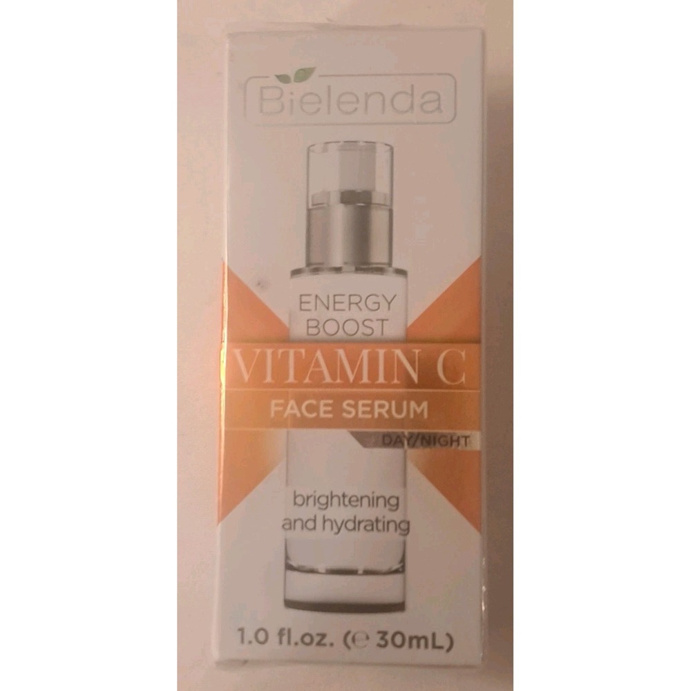Bielenda Energy Boost Vitamin C Face Serum Day / Night 1oz 30ml Brightening NIB